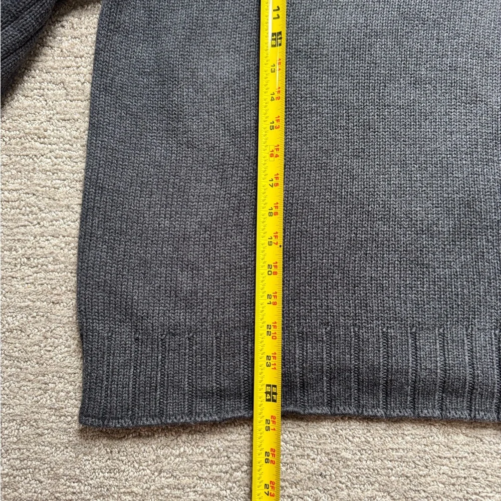 Vintage Polo Ralph Lauren MFG RL 1/4 Zip Sweater Mens M Charcoal Quarter Zip - Picture 5 of 6